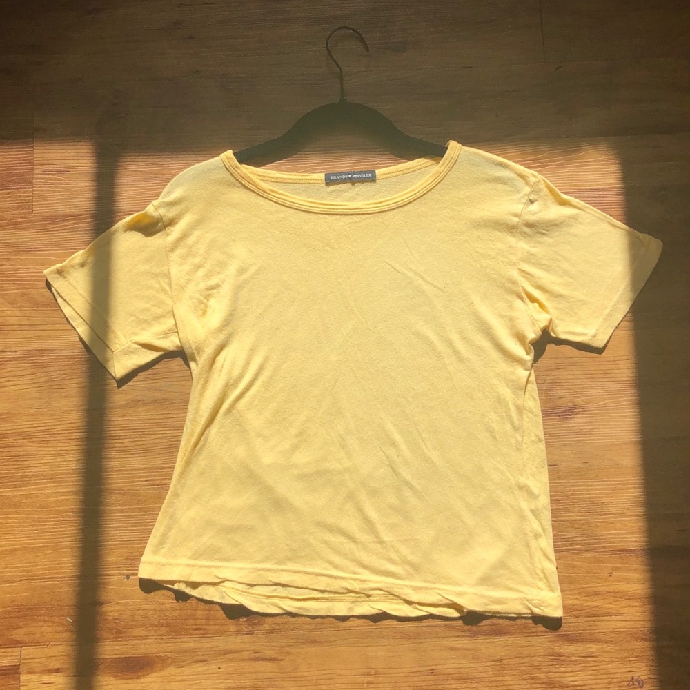 Rare Brandy Melville Yellow Top